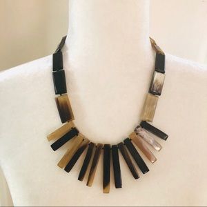 Vintage geometric 70s statement necklace
